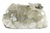 Calcite Crystal Cluster on Quartz - China #163175-1